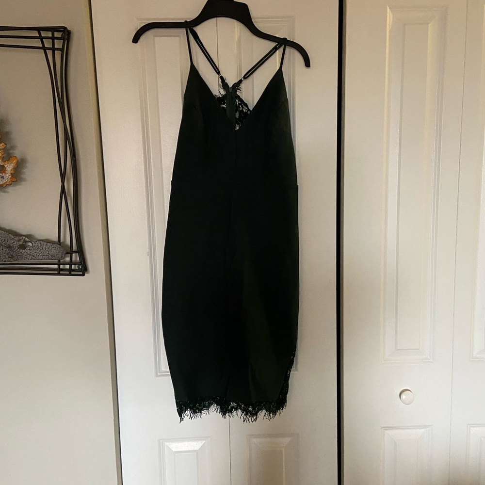 Lulu's Black Midi Dress
